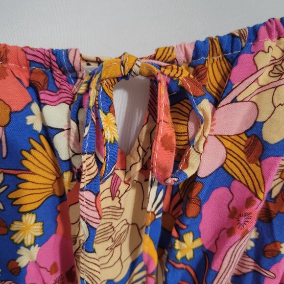 Rip Curl Floral Summer Dress NWT Size Large - Picture 3 of 11